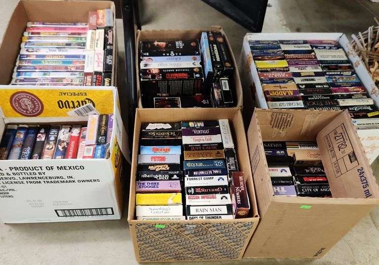 Six boxes VHS tapes Metzger Property Services LLC