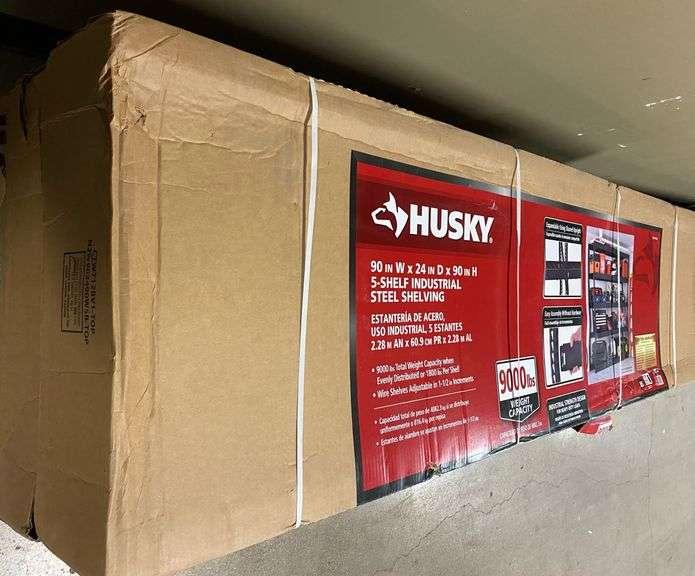 Husky Model1007 587 682 90”x24”x90” 5Shelf Industrial Steel Shelving