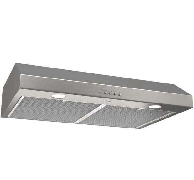 BROAN NuTone BCSQ130SS ThreeSpeed Glacier Range Hood