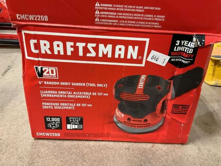 Craftsman 5 inch random orbit sander tool only Metzger Property
