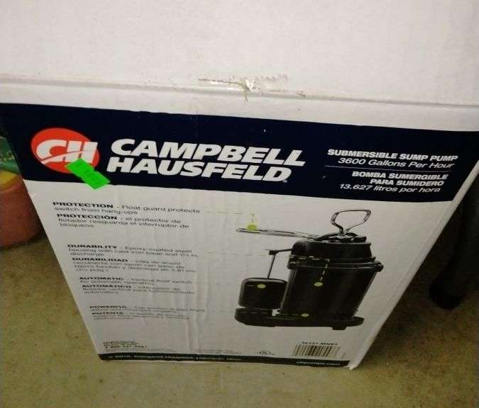 Campbell Hausfeld sump pump Metzger Property Services LLC