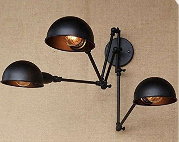 Industrial Wall Sconces RUNNUP Adjustable Multi Light Vintage Wall