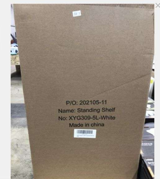 TZAMLI Adjustable 5 Tier Metal Wire Shelf, Freestanding Shelving Unit