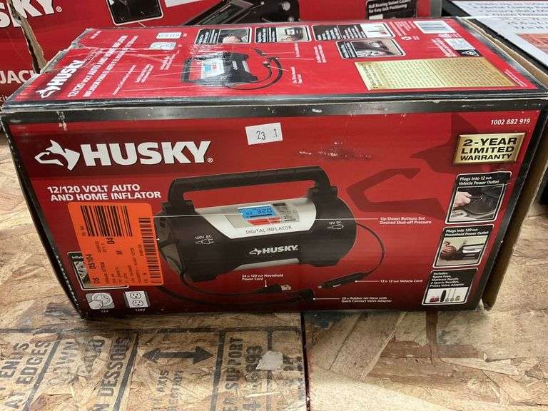 Husky 12/120 volt auto and home inflator Metzger Property Services LLC
