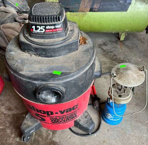 1.25 HP Shop Vac, International Camping Gaz Lantern no glass