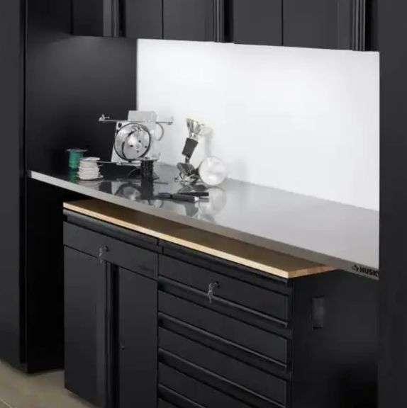 Husky 84 in. Stainless Steel Work Surface for Heavy Duty Welded Steel