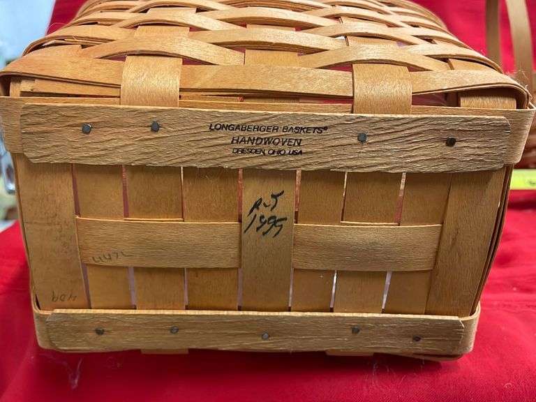 Longaberger Small Market Basket with handles, Longaberger American