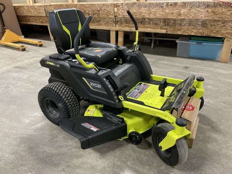 Ryobi ZT480EX 42 inch zero turn riding mower includes battery and charger Metzger Property