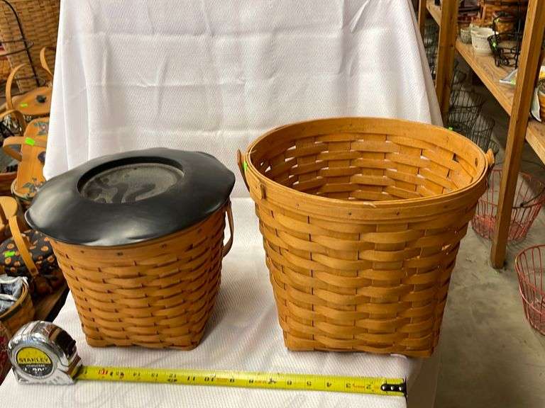 (2) Longaberger Baskets with protectors Metzger Property Services LLC