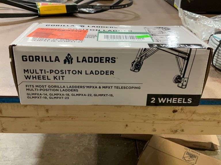 Gorilla Ladders Multiposition ladder wheel kit, 2 wheels Metzger