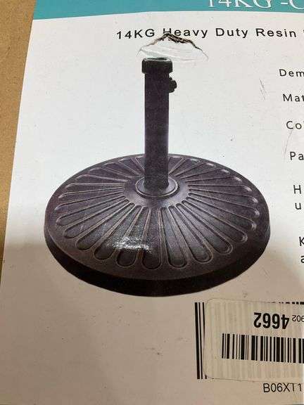 Sunnyglade 3.8m Round Patio Umbrella with 360° Rotation and