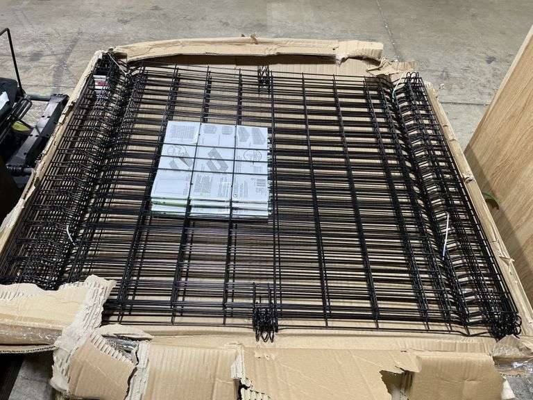 6 panels Vigoro 44 in. H x 36 in. W Steel MultiPurpose No Dig Black