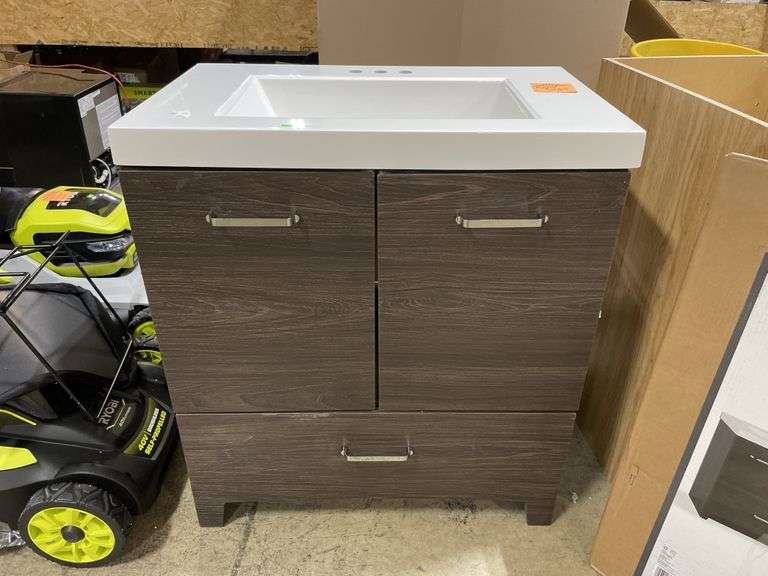 Glacier bay 30 inch vanity with single bowl sink Metzger Property