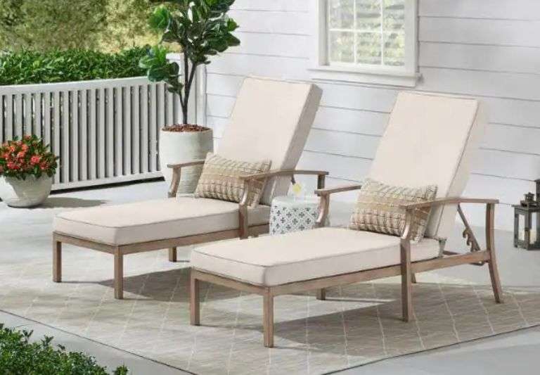 Hampton Bay Beachside Rope Look Wicker Outdoor Patio Chaise Lounge, 2