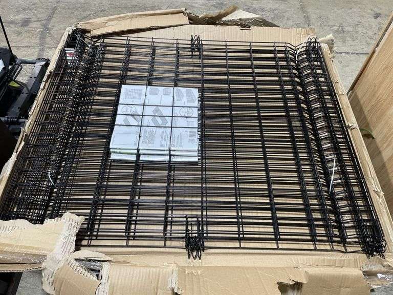 6 panels Vigoro 44 in. H x 36 in. W Steel MultiPurpose No Dig Black