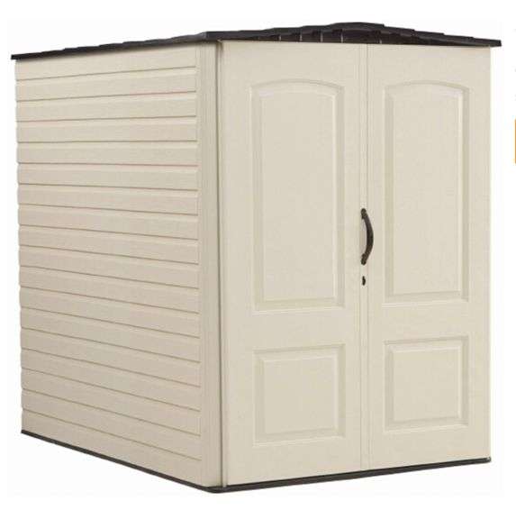 Rubbermaid Large Plastic Vertical Resin Weather Resistant Storage Shed