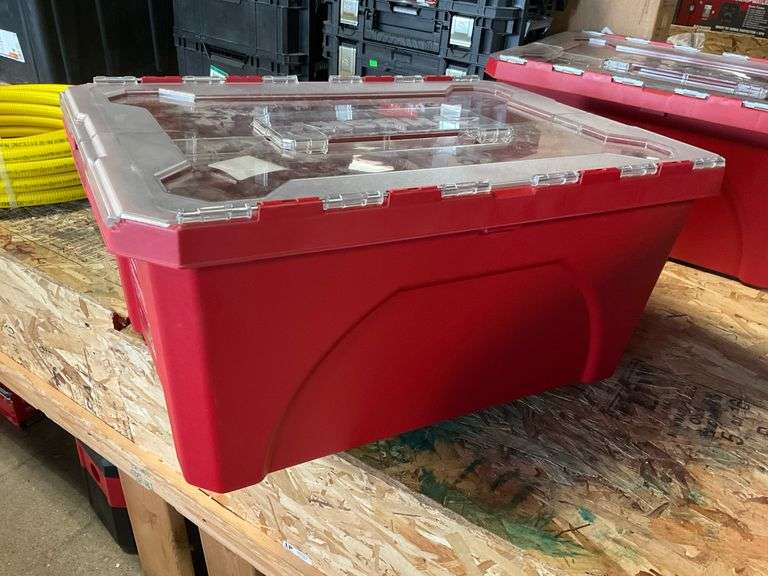 Husky 18 gallon ProfessionalDuty flip top container Metzger Property