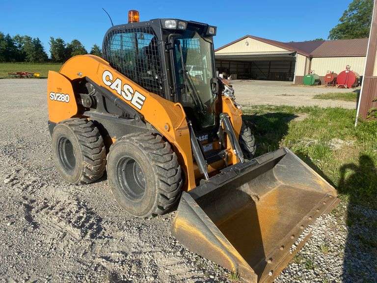 Case SV280 highflow skid steer with 72” bucket, 2 speed, cab, air