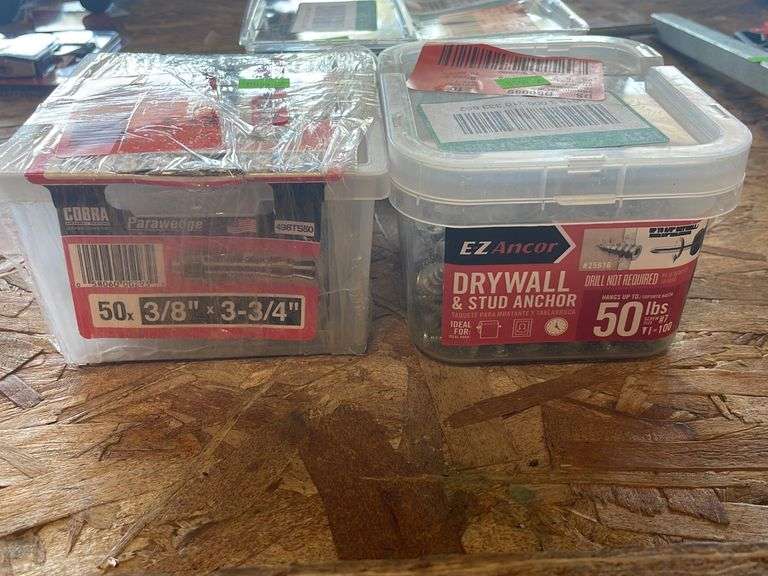 EZ Anchor Drywall & Stud Anchor and Cobra Parawedge Anchors Metzger