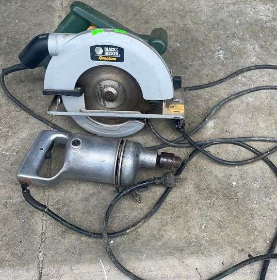 Black & Decker quantum circular saw, Victor electric drill Metzger