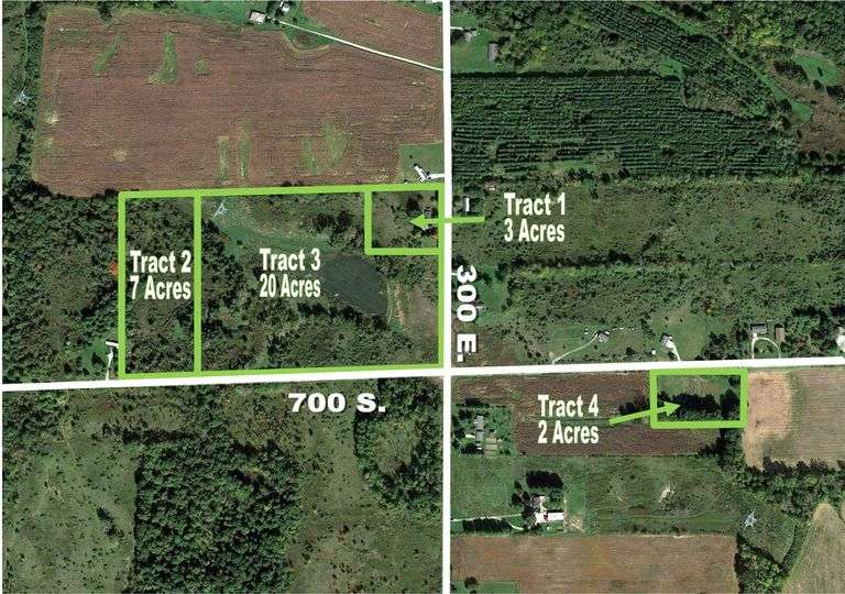 32+/- ACRES OFFERED IN 4 TRACTS! ABSOLUTE ONLINE ONLY LAND AUCTION! CLAYPOOL, IN