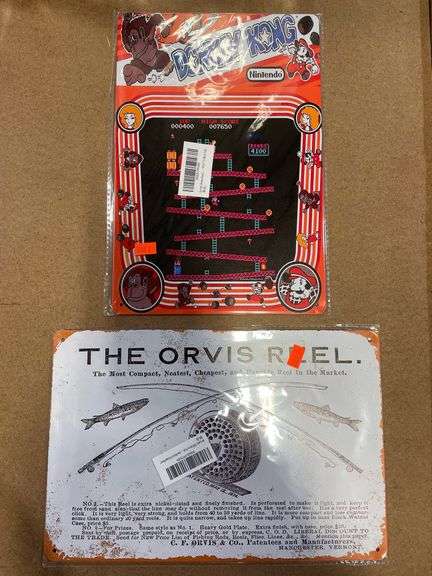 Donkey Kong and The Orvis Reel 8” x 12” Tin Metal Signs ...