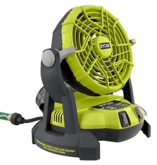 Ryobi ONE+ 18V Portable Bucket Top Misting Fan (Tool Only) Metzger
