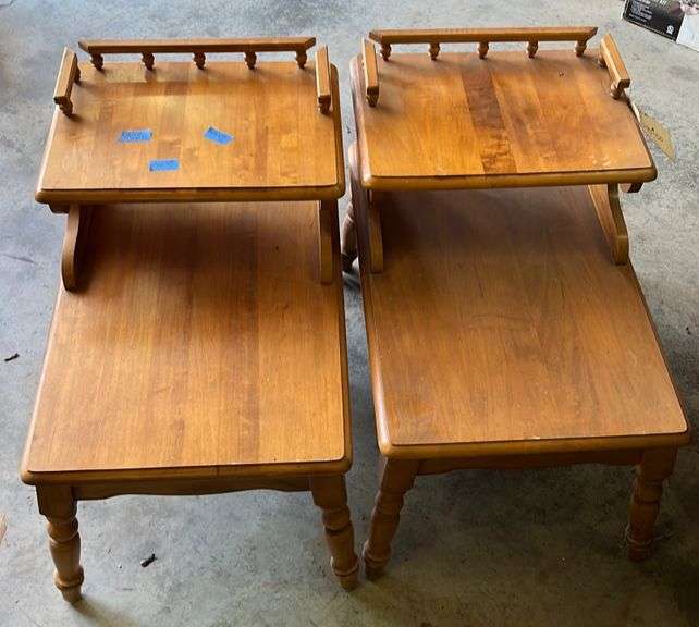 2 Solid Maple end tables 18x28x25 Metzger Property Services LLC