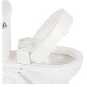 Vive Hinged Toilet Seat Riser - Elevated, Raised Seat Lifter for ...