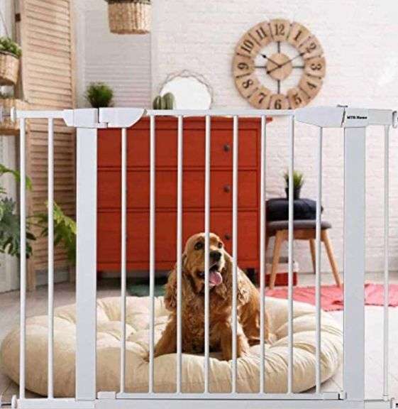 MTB Home Walk Thru Pet Gate, 34" to 37" Extendable Wide, Includes 5.5