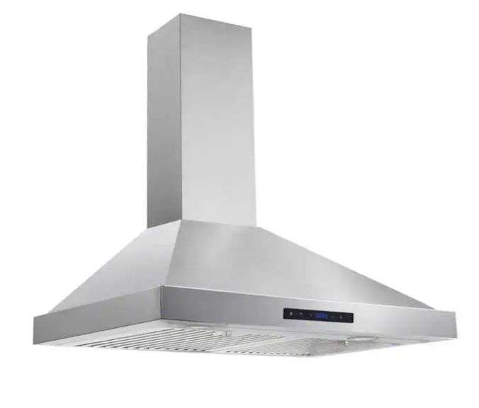 Vissani 30 in. W Convertible Wall Mount Range Hood with 2 Charcoal