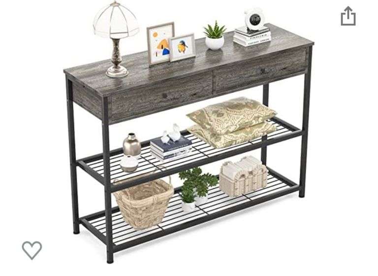 Console Table with drawers Metzger Property Services LLC