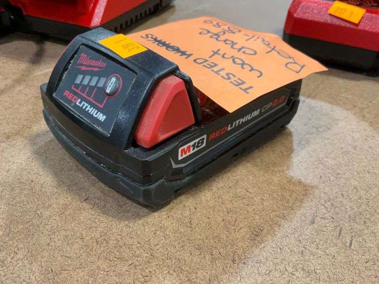 Milwaukee M18 Red Lithium CP 2.0 battery won’t charge Metzger