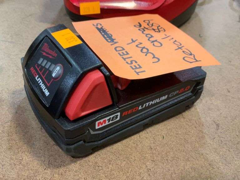 Milwaukee M18 Red Lithium CP 2.0 battery —won’t change Metzger