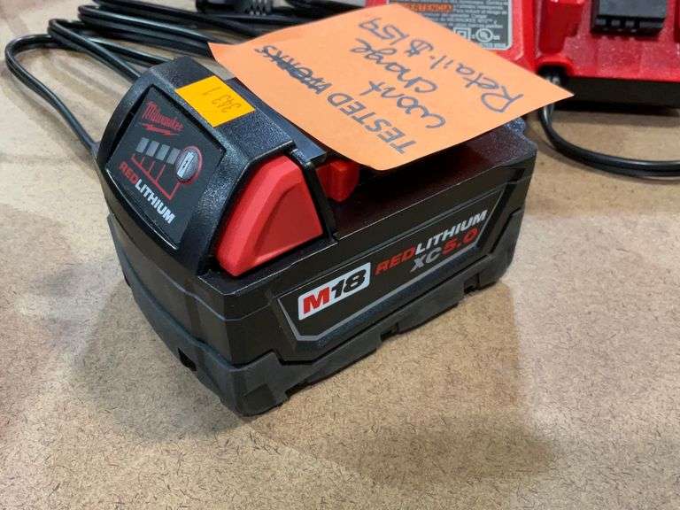 Milwaukee M18 Red Lithium XC 5.0 battery —won’t change Metzger