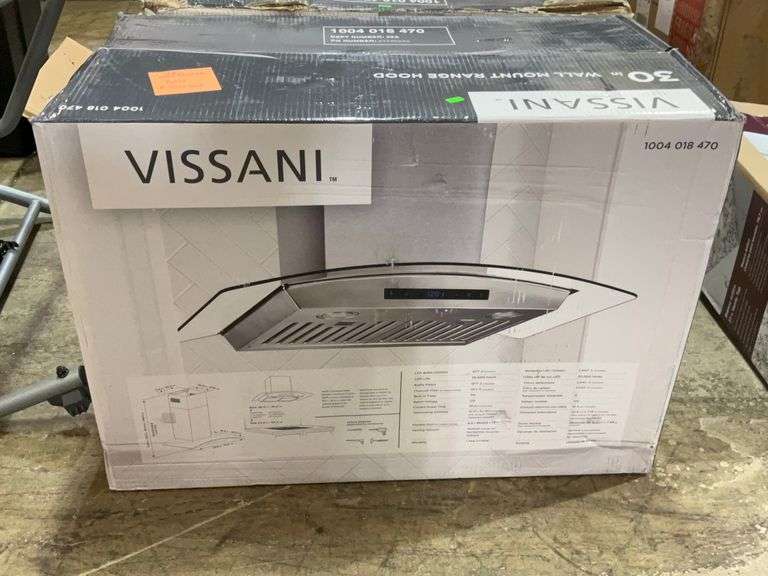 Vissani Range Hood Glass at Perry Collins blog