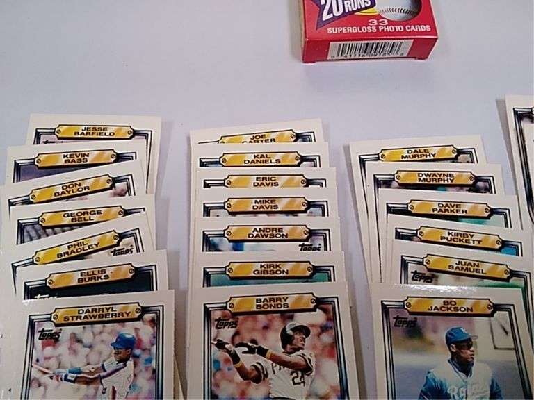 1989 Ames collector set baseball cards 20 home runs 20 stolen bases