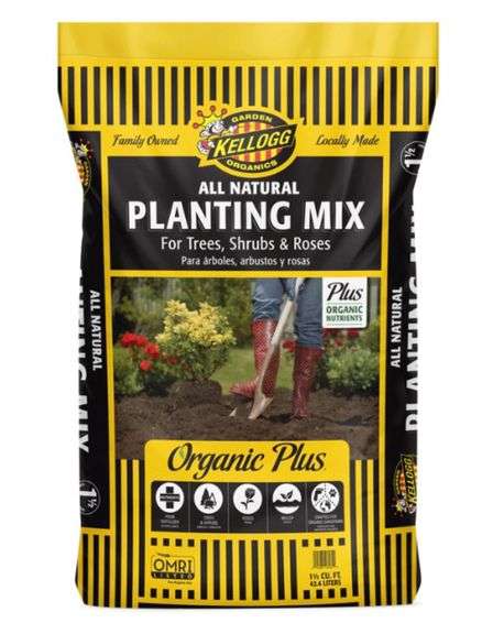 Kellogg garden organics all natural planting mix organic plus 1 1/2 cu ...