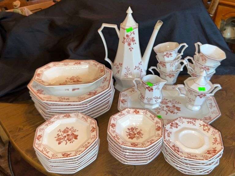 Independence Ironstone Interpace Dinner and Tea Set Tea Pot, Platter