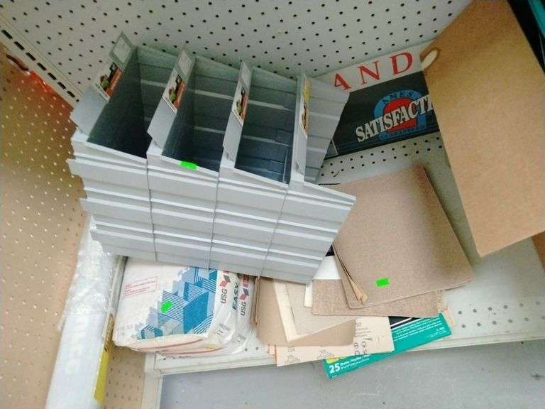 Sandpaper, sheetrock easy sand and display trays Metzger Property