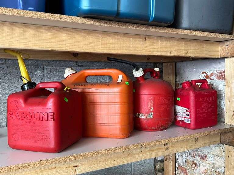 Plastic Gas Can Assortment Metzger Property Services LLC