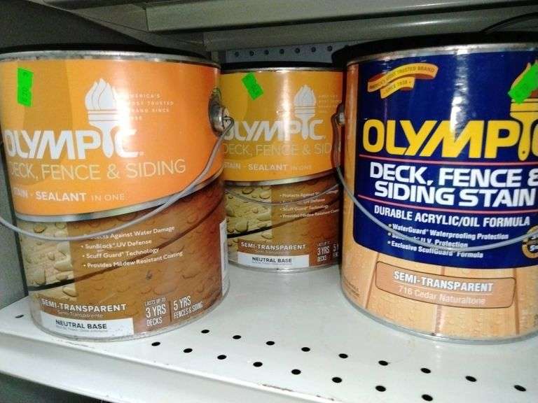 Who sells olympic stain