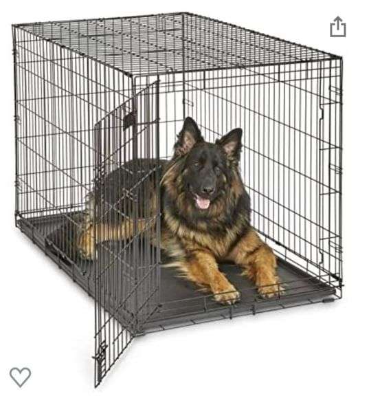 48" single door folding metal dog crate Metzger Property Services LLC
