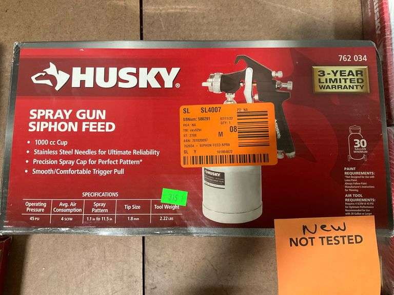 Husky Siphon Feed General Purpose Spray Gun Metzger Property Services LLC
