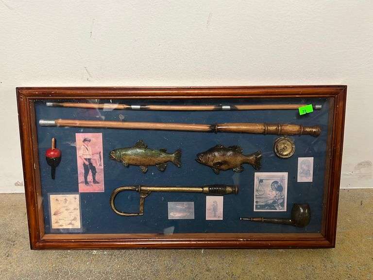 Fishing Shadow Box 21”x11”x1.5” Metzger Property Services LLC