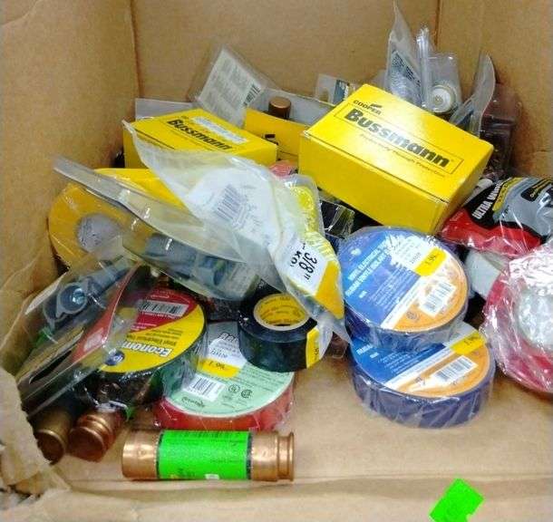 Electrical tape, 1Time Bussmann fuses, connectors Metzger Property