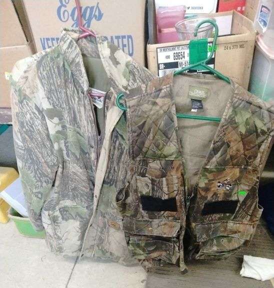 QUAIL UNLIMITED Camouflage Pattern Realtree Camo Hunting Vest, Men's XL (Vintage) cotton Khaki type sage green Vintage Second Hand