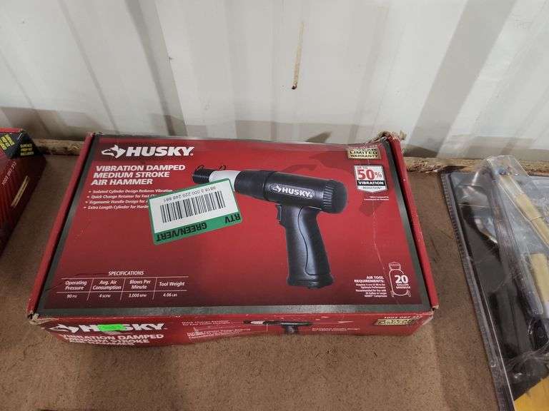 Husky vibration damped medium stroke air hammer Metzger Property