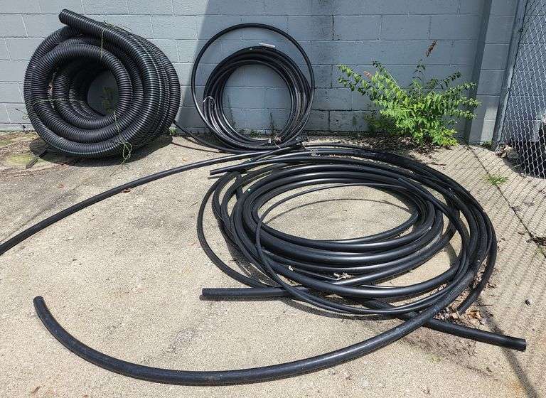 Plastic water line and drain tile assortment Metzger Property