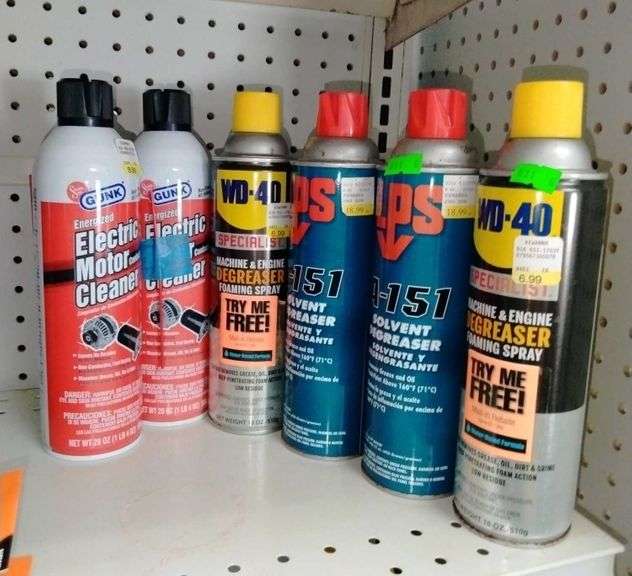 WD40, motor cleaner and solvent degreasers Metzger Property Services LLC